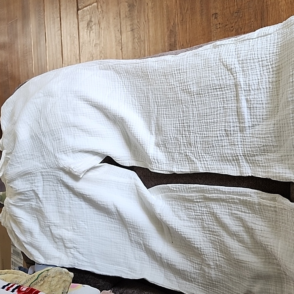 Ron Jon White Dress Wide Leg Pants